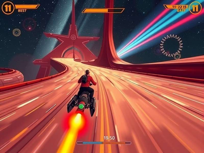 Interstellar Comet Racer gameplay screenshot